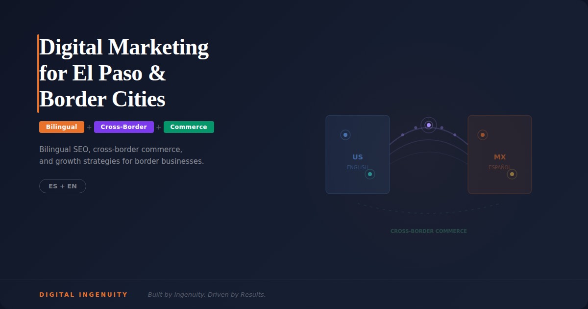 Digital Marketing El Paso & Border Cities